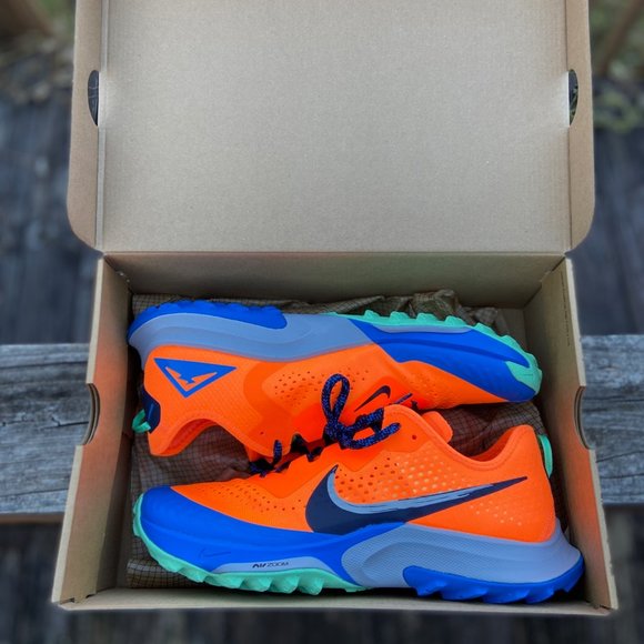 Nike Air Zoom Terra Kiger 7 Hiking Shoes Total Orange CW6062-800 Men Sz NEW - Picture 2 of 15
